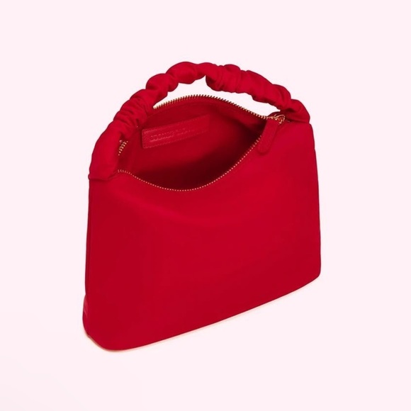 🆕 Stoney Clover Lane Ruby Red Nylon Classic Scrunch Handle Bag - Picture 8 of 14